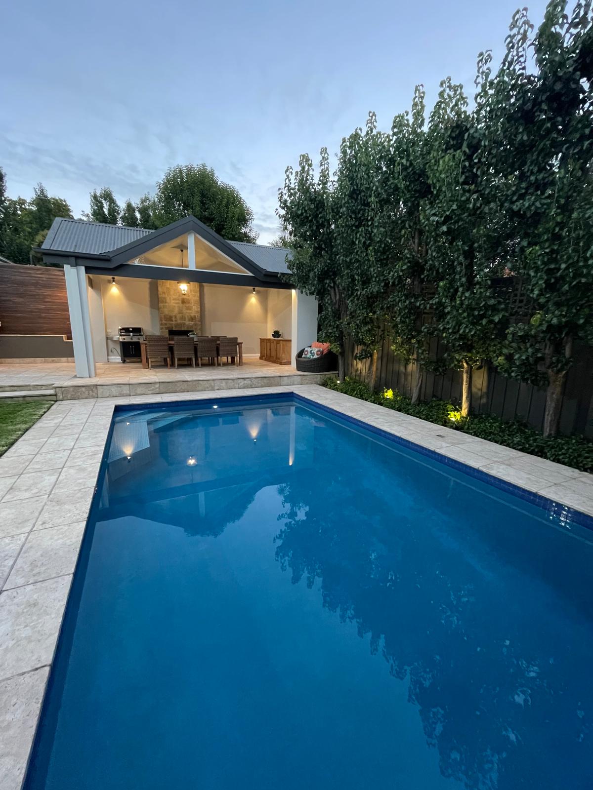 Pool house and outdoor entertaining addition in Camberwell